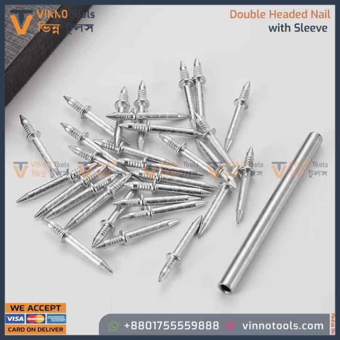 Double-headed Nail  With Sleeve - Image 1