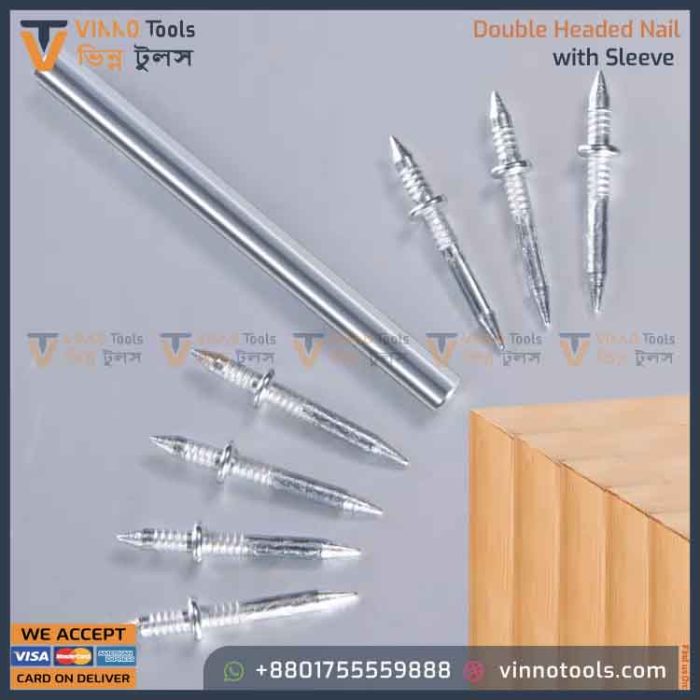 Double-headed Nail  With Sleeve - Image 5