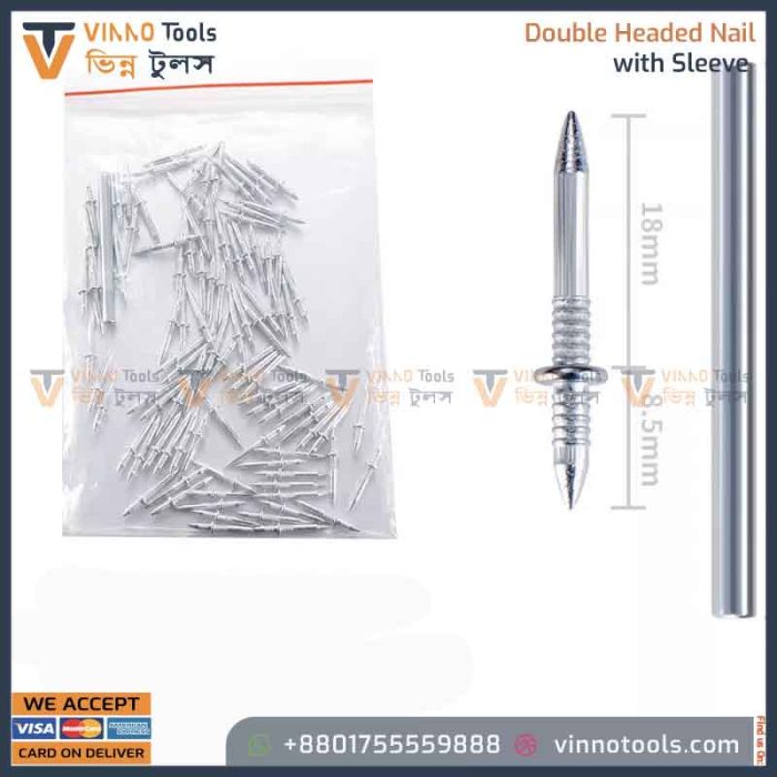 Double-headed Nail  With Sleeve - Image 4