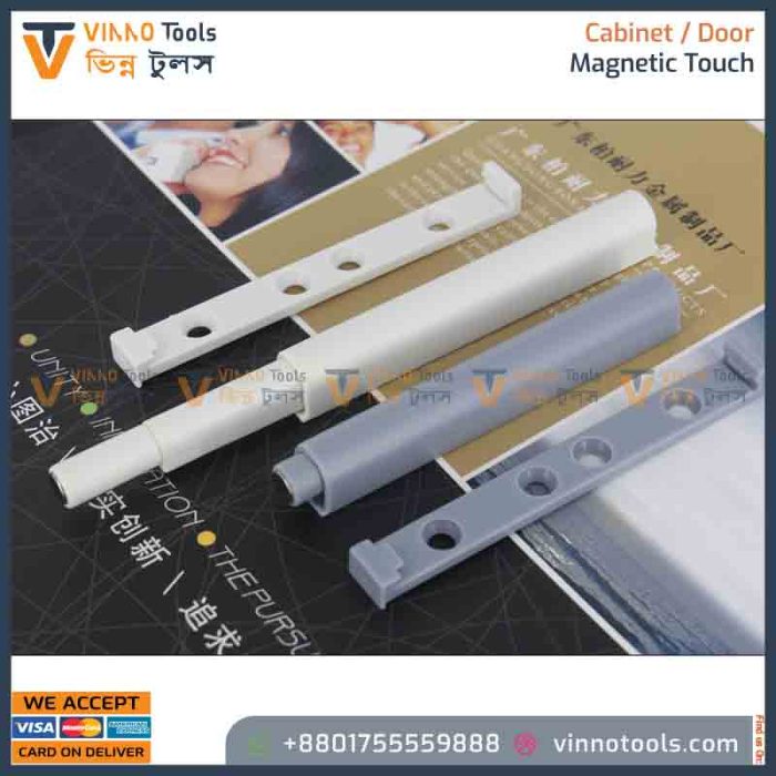 Cabinet Concealed outer handle free Magnetic Touch - Image 3