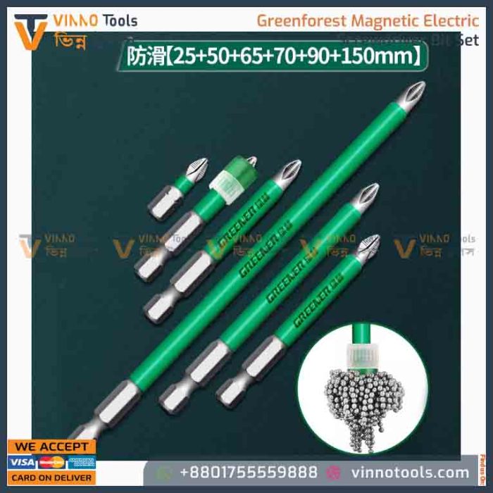 Green Forest Bit Magnetic Electric Screwdriver Bit - Image 1