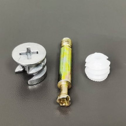 Hauji, Furniture Cam Fitting with Dowel and Pre-Inserted Nut