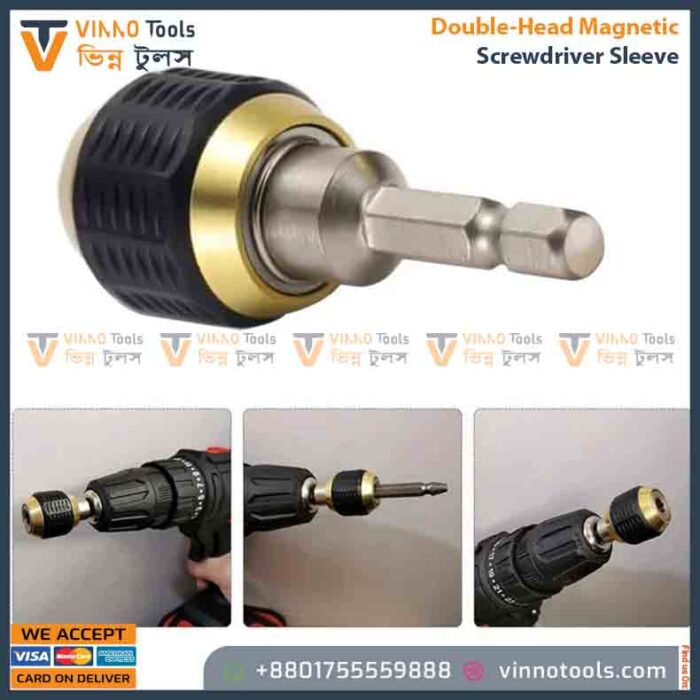 Double-Head Magnetic Screwdriver Sleeve / Universal Removable Magnetic Ring Holder - Image 7