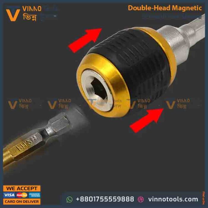 Double-Head Magnetic Screwdriver Sleeve / Universal Removable Magnetic Ring Holder - Image 6