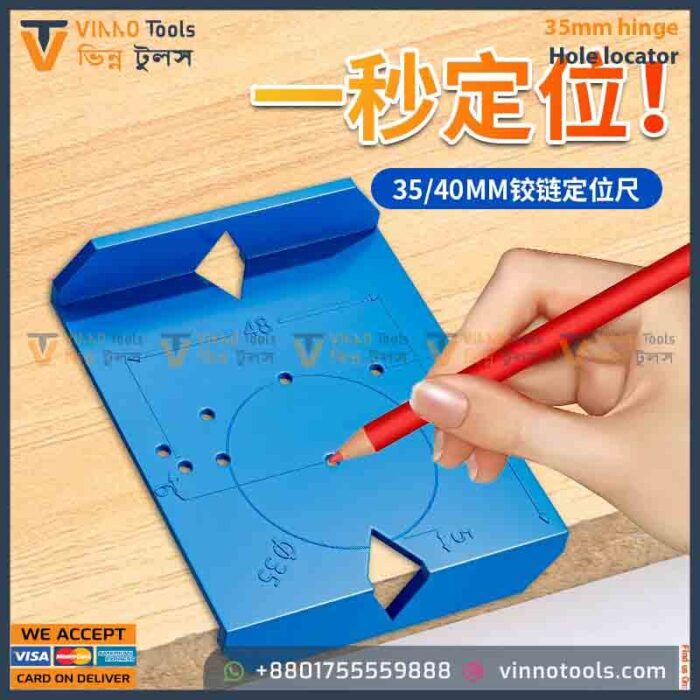 Woodworking 35mm hinge Hole locator door panel hinge - Image 2